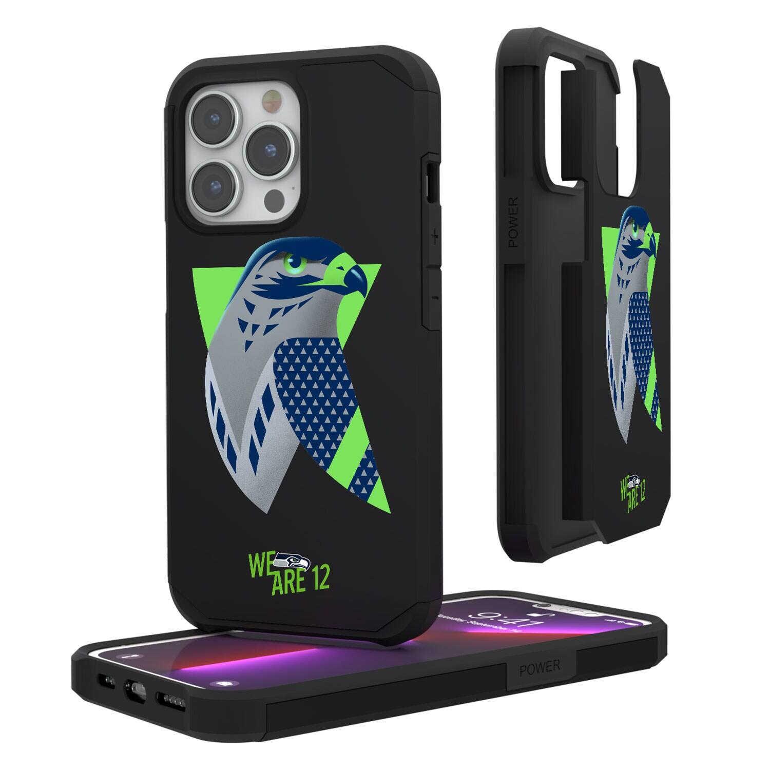 Keyscaper - NFL - Seattle Seahawks iPhone Rugged Case - 15 Plus - Black price history on PriceWatchPro