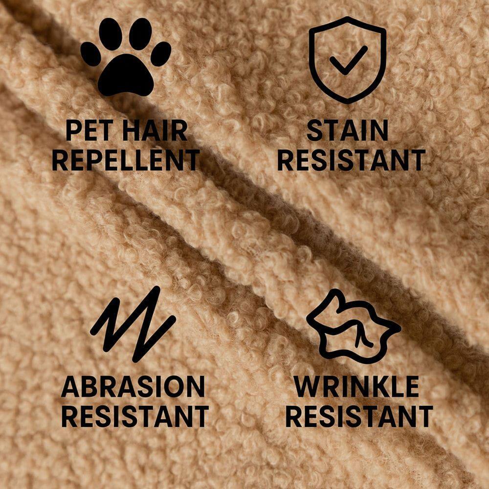 PET HAIR REPELLENT  
STAIN RESISTANT  
ABRASION RESISTANT  
WRINKLE RESISTANT