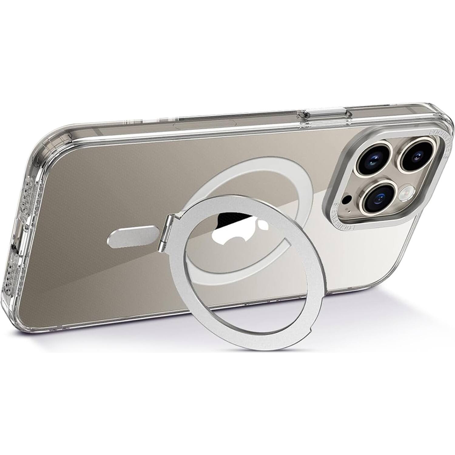 Alt View 12. SaharaCase - Hybrid-Flex Kickstand Case with MagSafe for Apple iPhone 15 Pro Max - Clear.