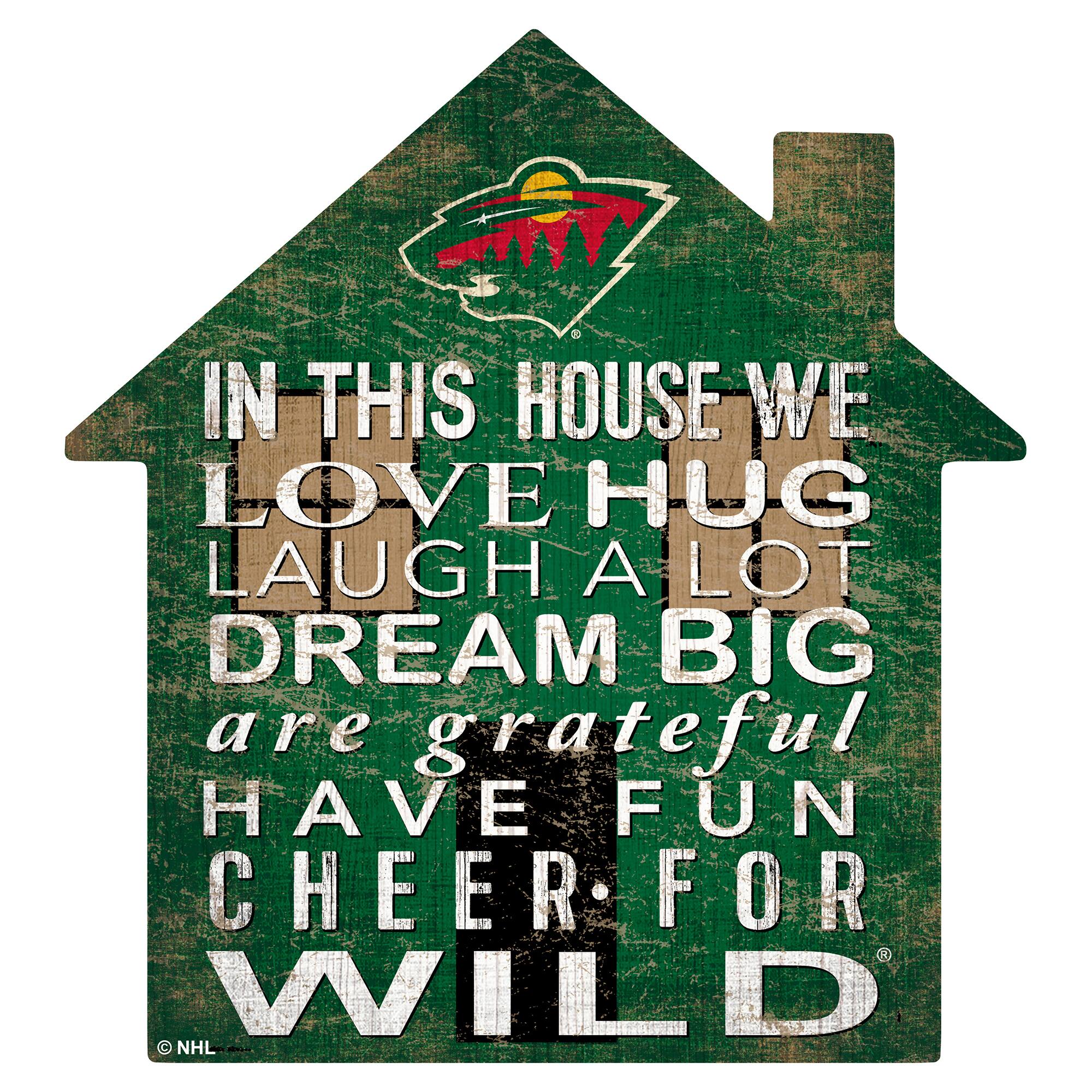 Minnesota Wild 12'' Team House Sign