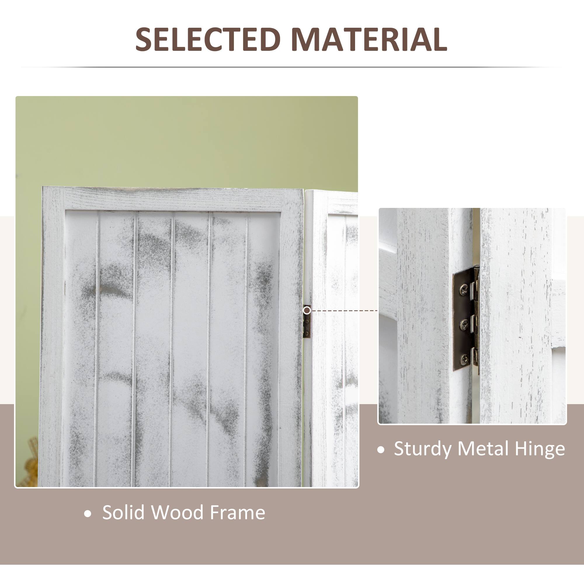 SELECTED MATERIAL

- Solid Wood Frame
- Sturdy Metal Hinge