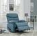 Alt View 13. ProLounger - Sherwin Chenille Wall Hugger Recliner - Medium Blue.