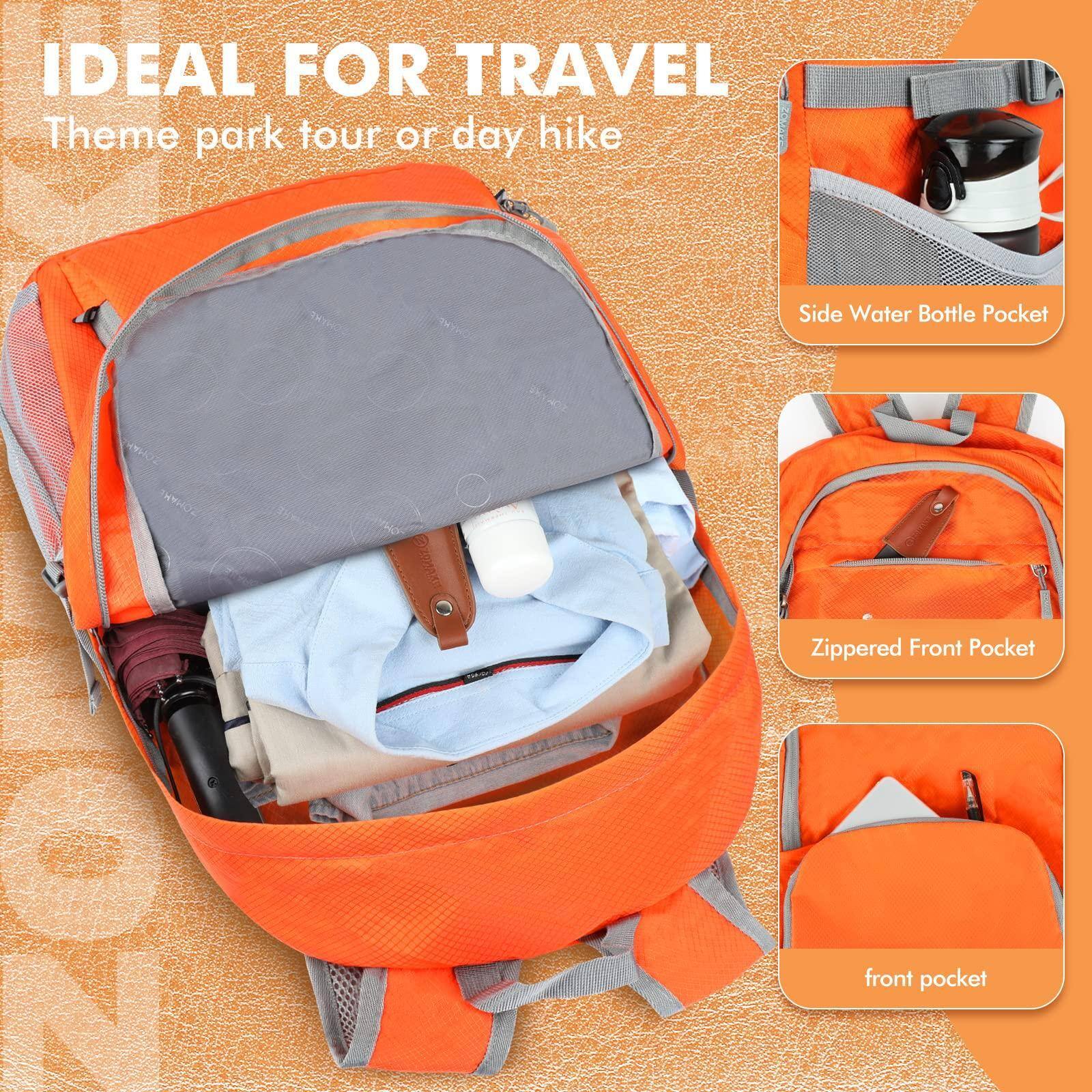 Live At Space Lightweight Packable Backpack 30L Foldable Hiking ...