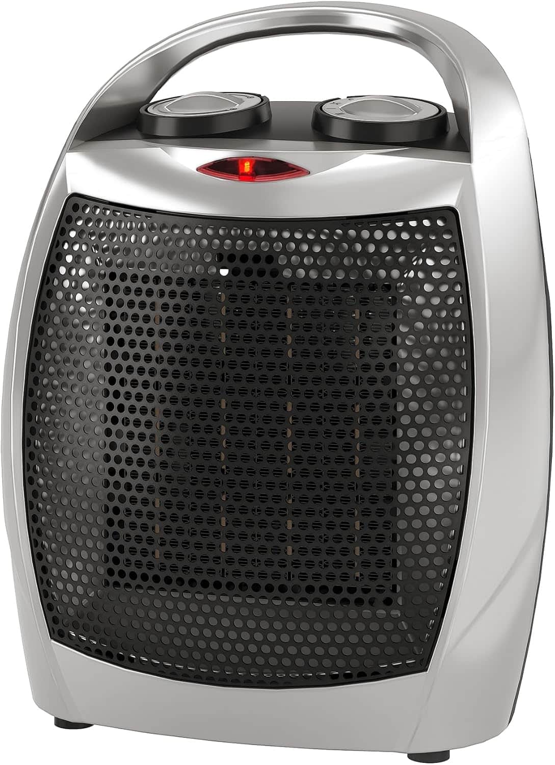GARVEE - Electric Space Heater - Thermostat 1500W/750W, 2-in-1 Fast Heating Ceramic Desk Heater & Fan, Safe Quiet <45 dB