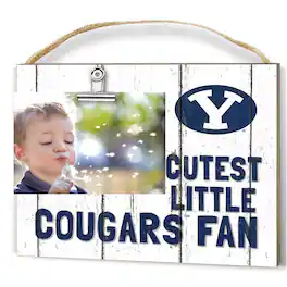 Jardine - BYU Cougars 8'' x 10'' Cutest Little Weathered Logo Clip Photo Frame - White