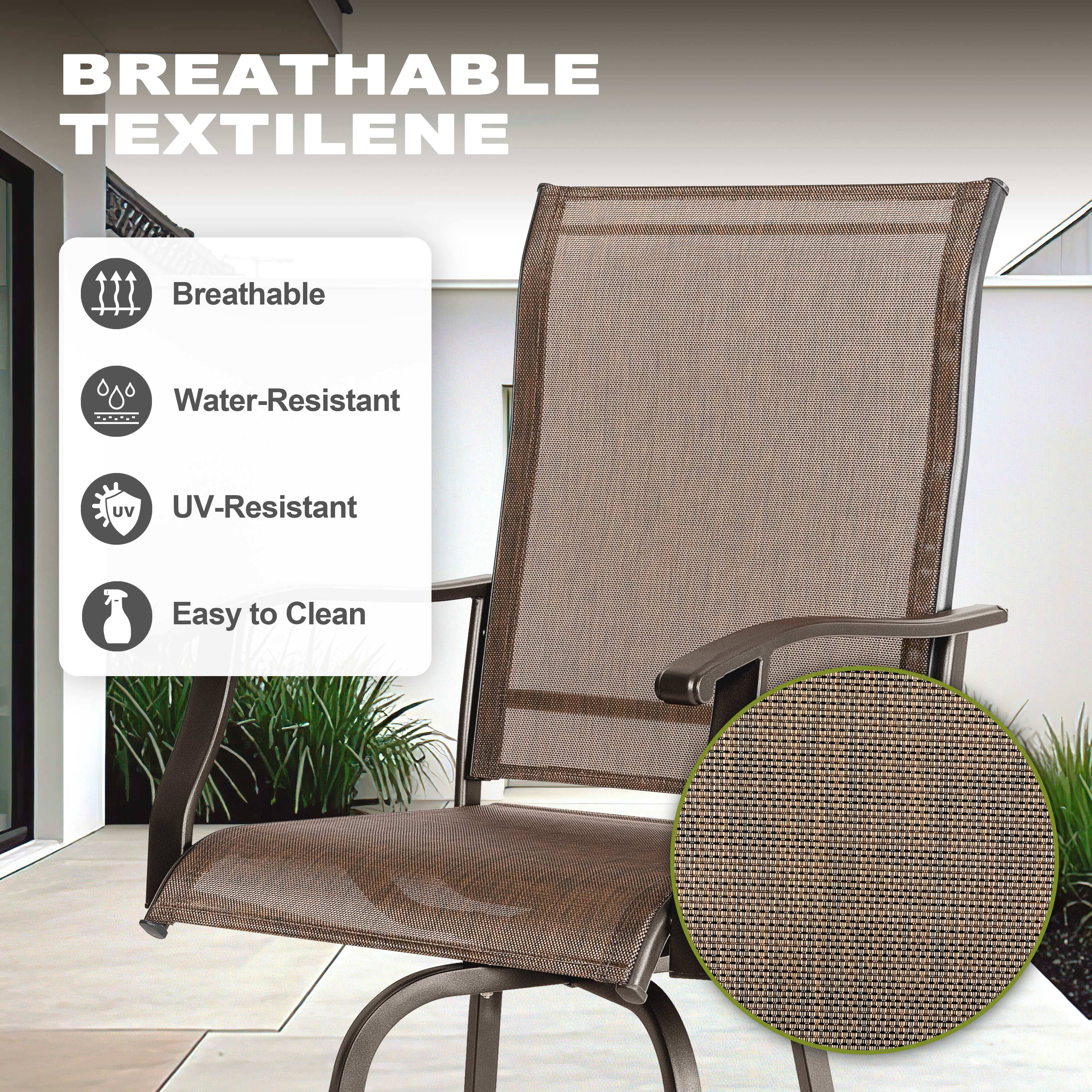 BREATHABLE TEXTILENE

- Breathable
- Water-Resistant
- UV-Resistant
- Easy to Clean