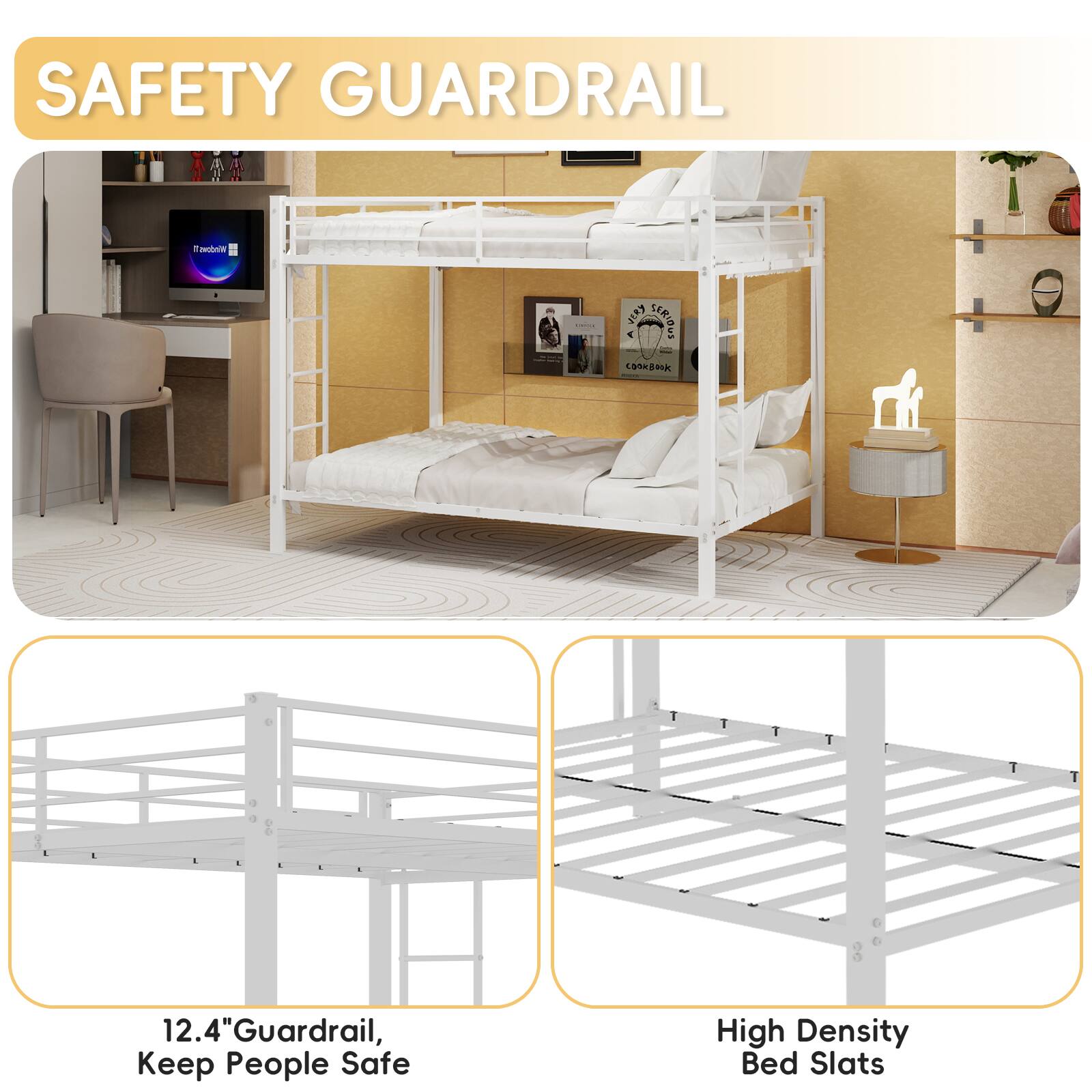 SAFETY GUARDRAIL

12.4" Guardrail, Keep People Safe

High Density Bed Slats