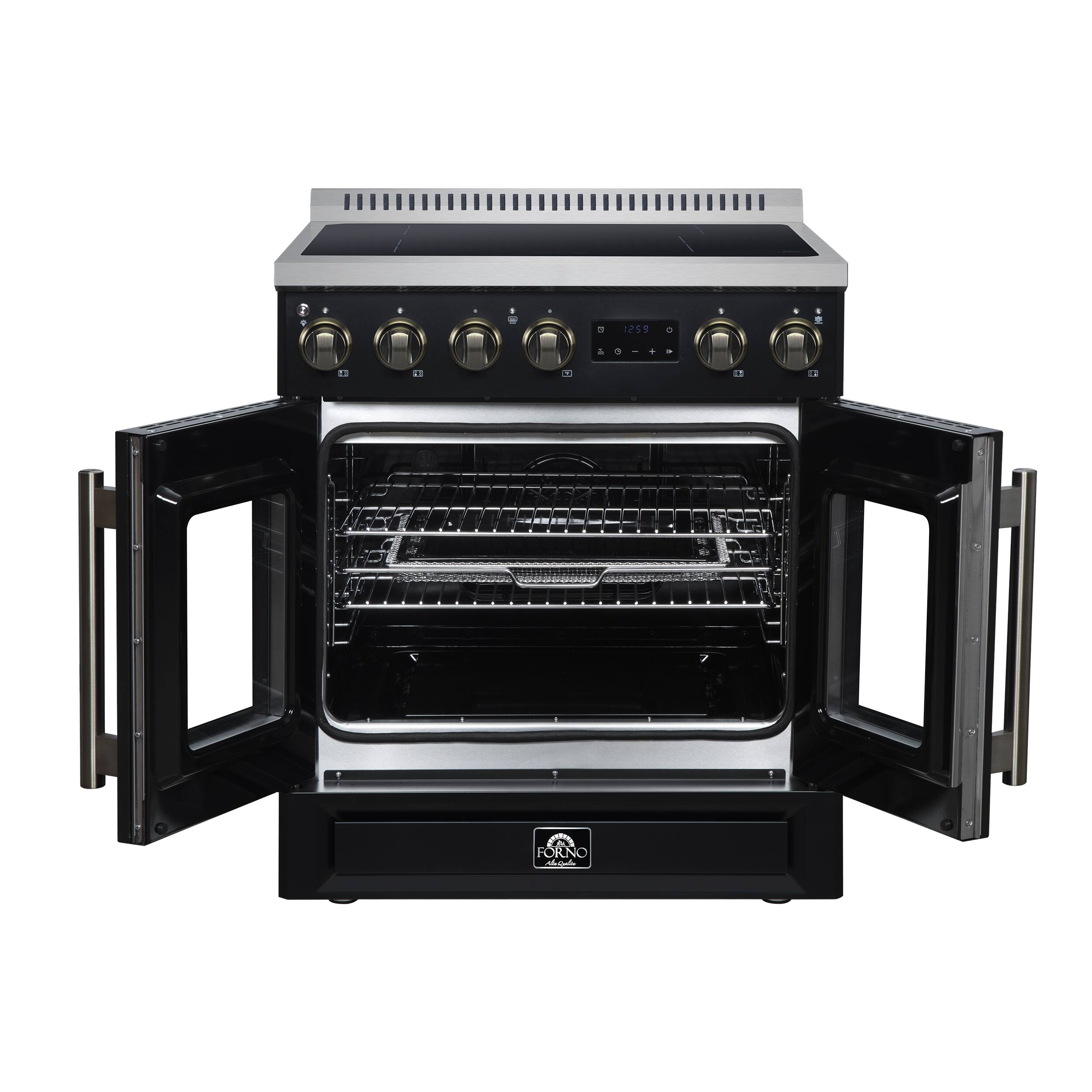 Forno Appliances Torino 30 in. Freestanding French Door Induction Range ...