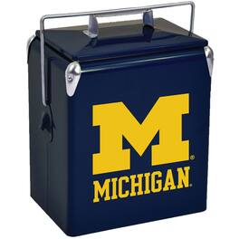 Indigo Falls - Michigan Wolverines 16-Can Retro Party Cooler - Navy