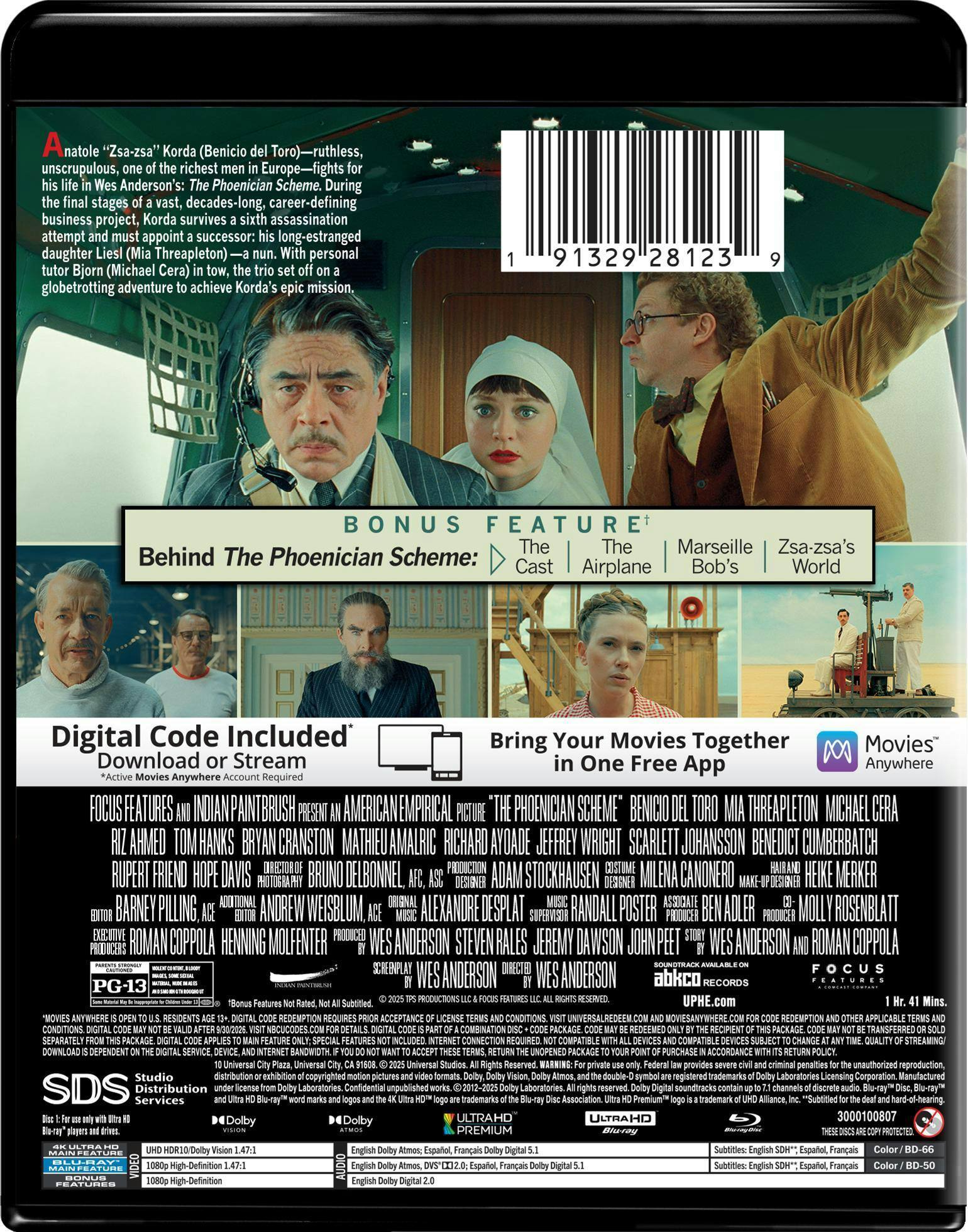 Back. The Phoenician Scheme   - 4K Blu-Ray.