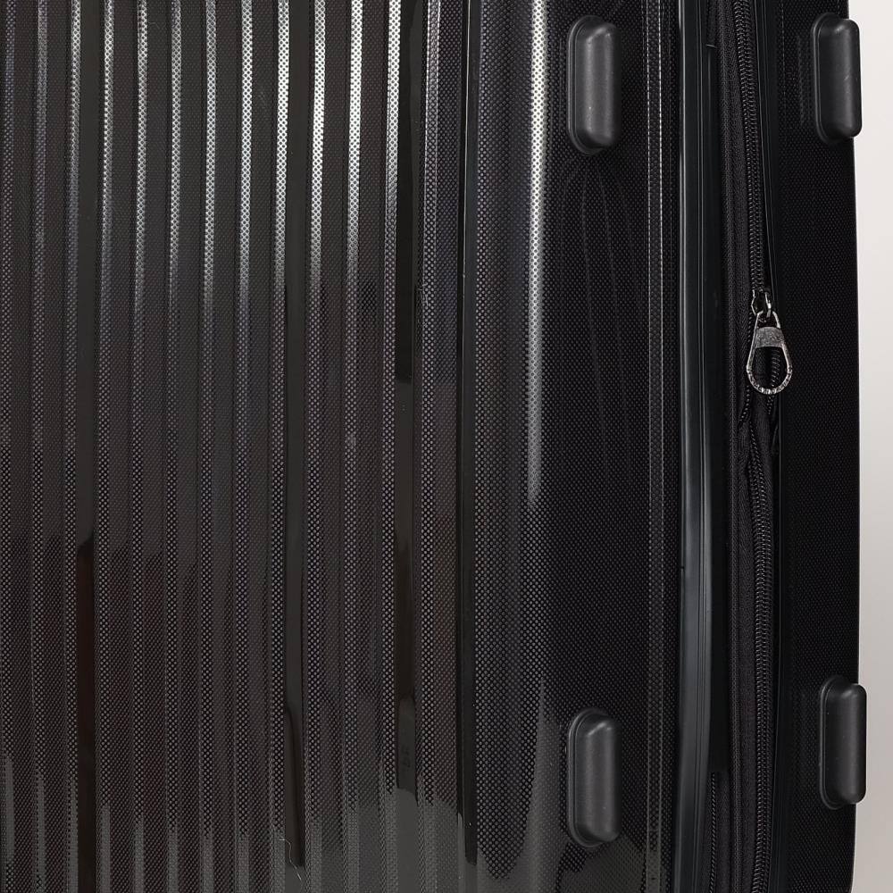 Back. BreeBe - Luggage Sets 3 Piece,Luggage Set PP Material Travel Suitcase Set With Spinner Wheels for Men Women, 20''/24''/28'' - Black.