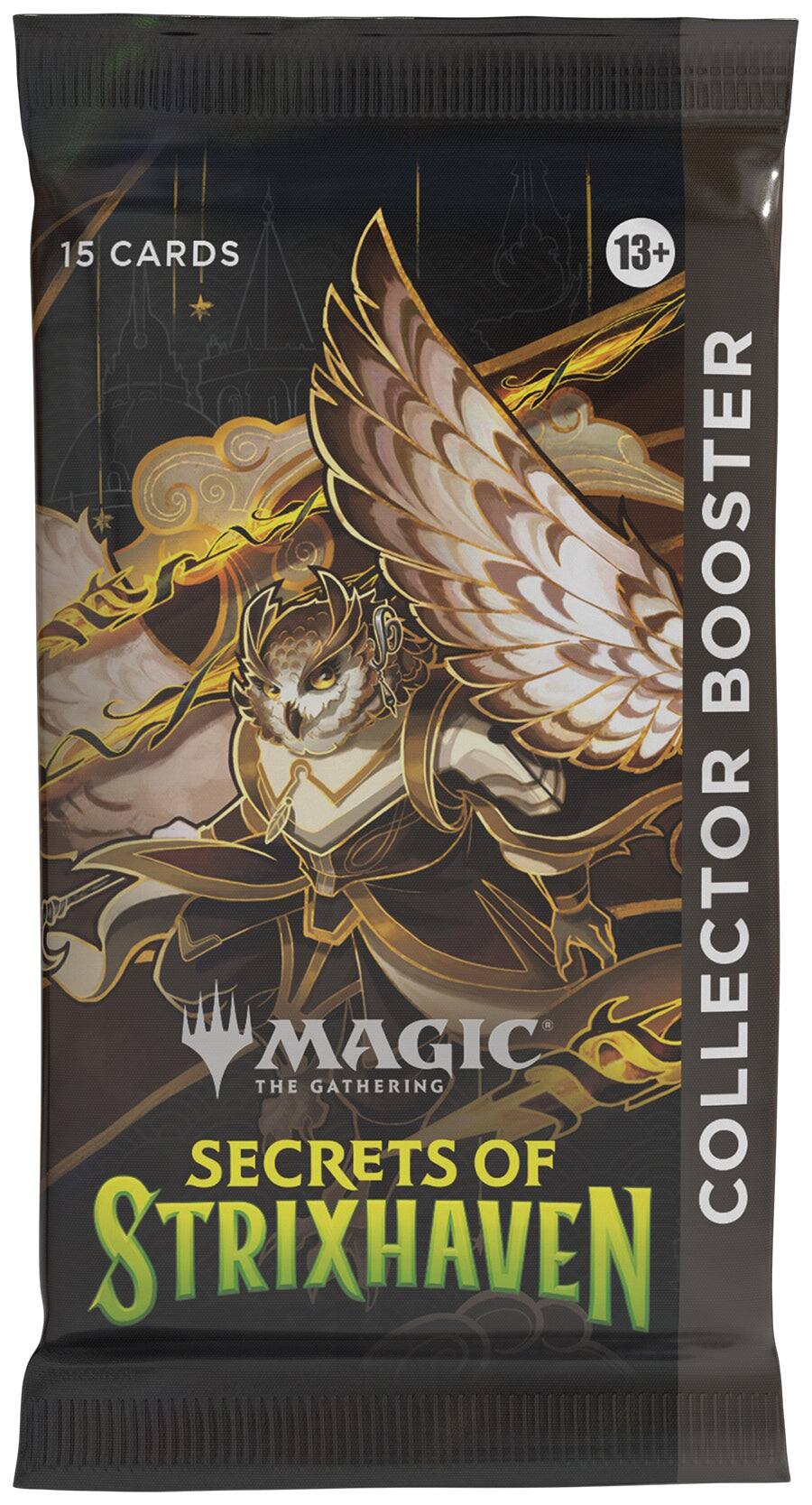 15 CARDS 13+ BOOSTER  
COLLECTOR BOOSTER  
MAGIC THE GATHERING  
SECRETS OF STRIXHAVEN