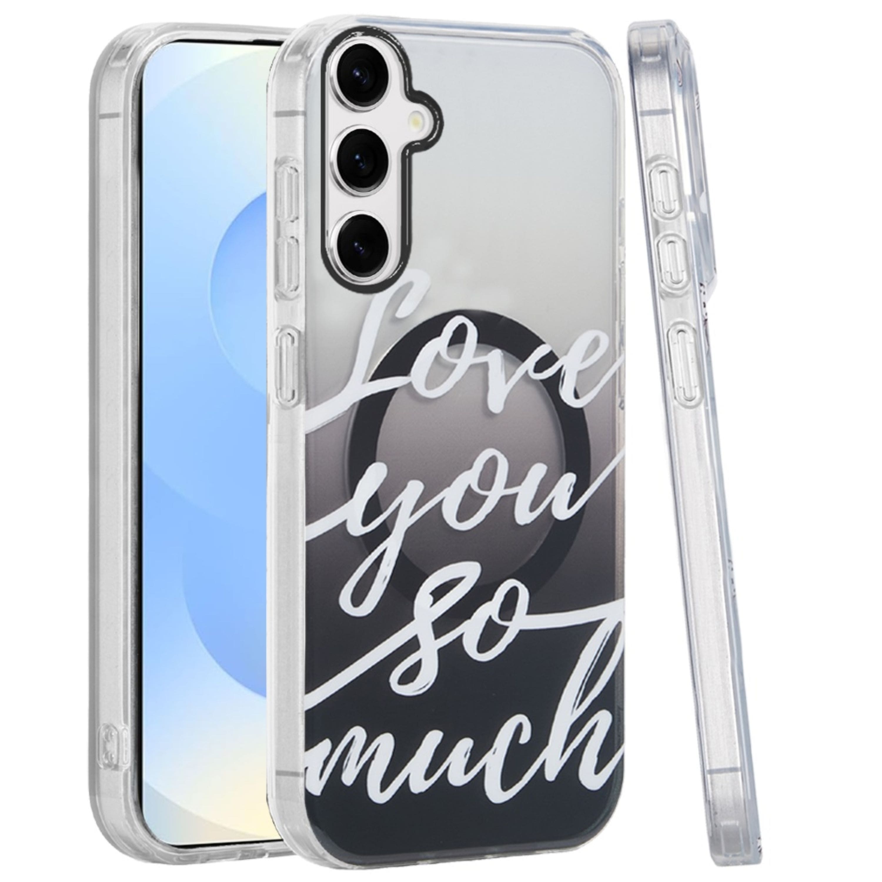 Kitcheniva - Dual-Layer Magnetic Case With Tempered Glass For Samsung S24/S25 Love You So Much - Multicolor price history on PriceWatchPro