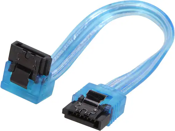 Front. Nippon Labs - Nippon Labs SATA3L0.5FT-90/180BU 0.5 ft. SATA III Cable w/ Locking Latch (90 degree to 180 degree) 0.5 feet - OEM.