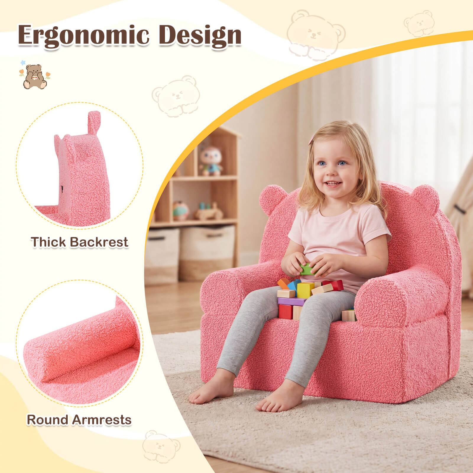 Ergonomic Design  
Thick Backrest  
Round Armrests