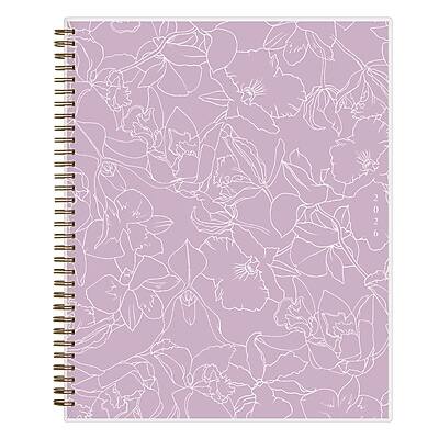 Front. Blue Sky - 2026 Blue Sky Green Earth Freya Lilac 8.5" x 11" Calendar Year Weekly & Monthly Planner, Plastic Cover (153757) - Assorted.