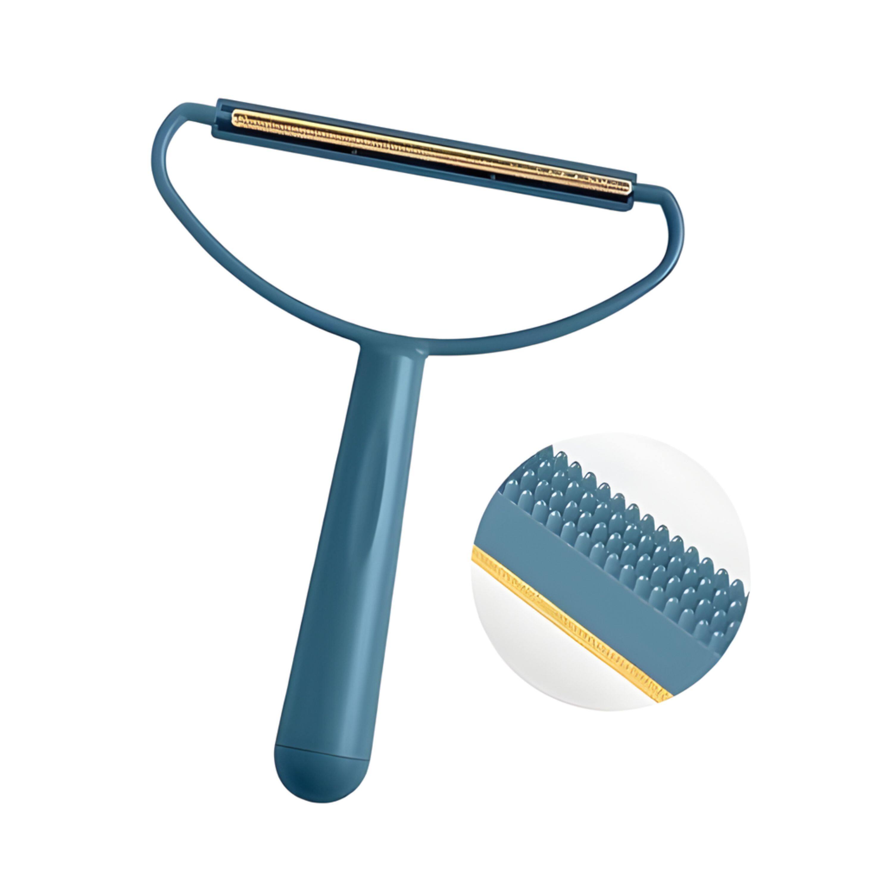 Left. Kitcheniva - Plastic Manual Fabric Shaver Lint Remover, Blue - Removes Dust, Pet Hair & Lint.