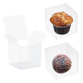 Paradigms Interiors - Inch Clear Hot Chocolate Bomb Boxes - Christmas & Birthday Gift - 3"x3"x3"-100