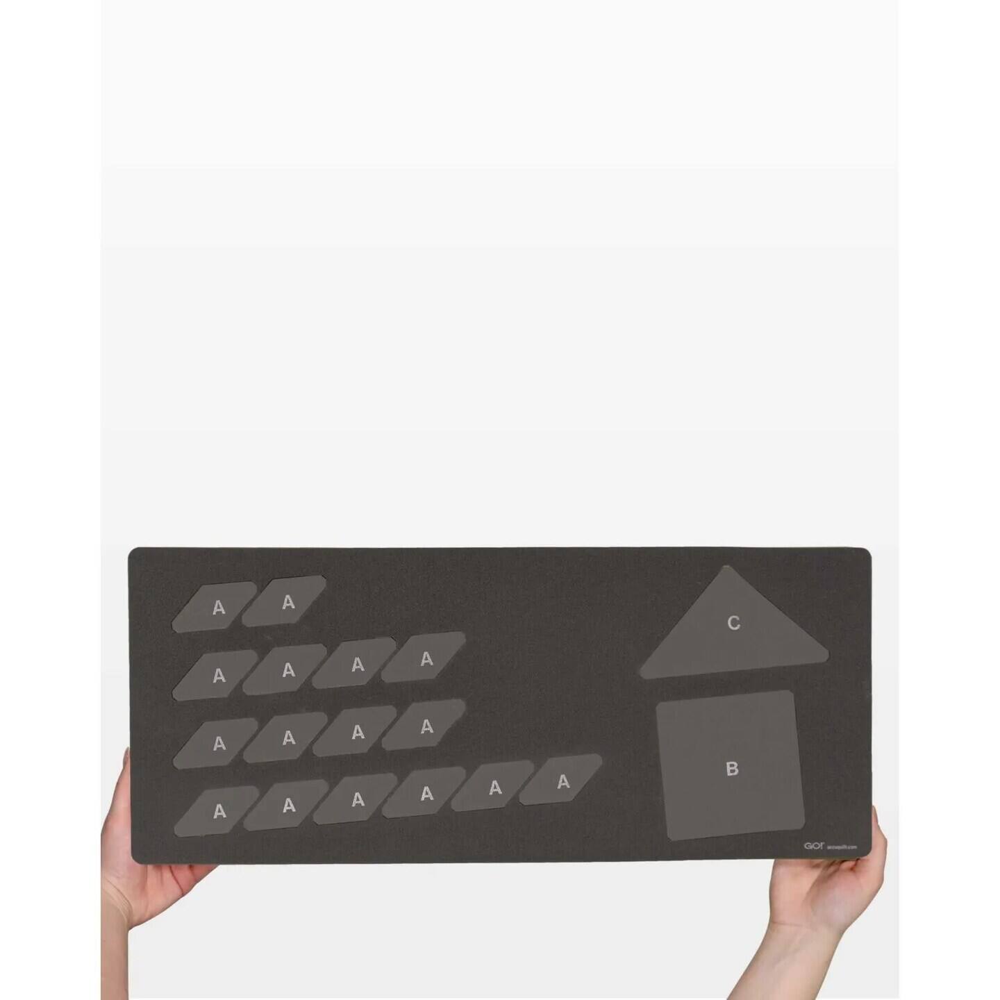 Angle. AccuQuilt - GO! Prairie Star-14 Finished Die - Multicolor.