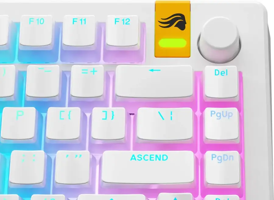 The text on the image is grouped as follows:

1. F10 F11 F12: These are function keys on a keyboard.
2. = = Del: The equal sign represents the delete key.
3. PgUp: The up arrow key.
4. PgDn: The down arrow key.
5. ASCEND: The word "ascend" is likely a typo and should be "ascent."
6. I I PgUp: The left arrow key.
7. I I PgDn: The right arrow key.
8. PgUp and PgDn: These are arrow keys on a keyboard.

The corrected text would be:

1. F10 F11 F12: These are function keys on a keyboard.
2. = = Del: The equal sign represents the delete key.
3. PgUp: The up arrow key.
4. PgDn: The down arrow key.
5. Ascent: The word "ascent" refers to a rise or an upward movement.
6. I I PgUp: The left arrow key.
7. I I PgDn: The right arrow key.
8. PgUp and PgDn: These are arrow keys on a keyboard.