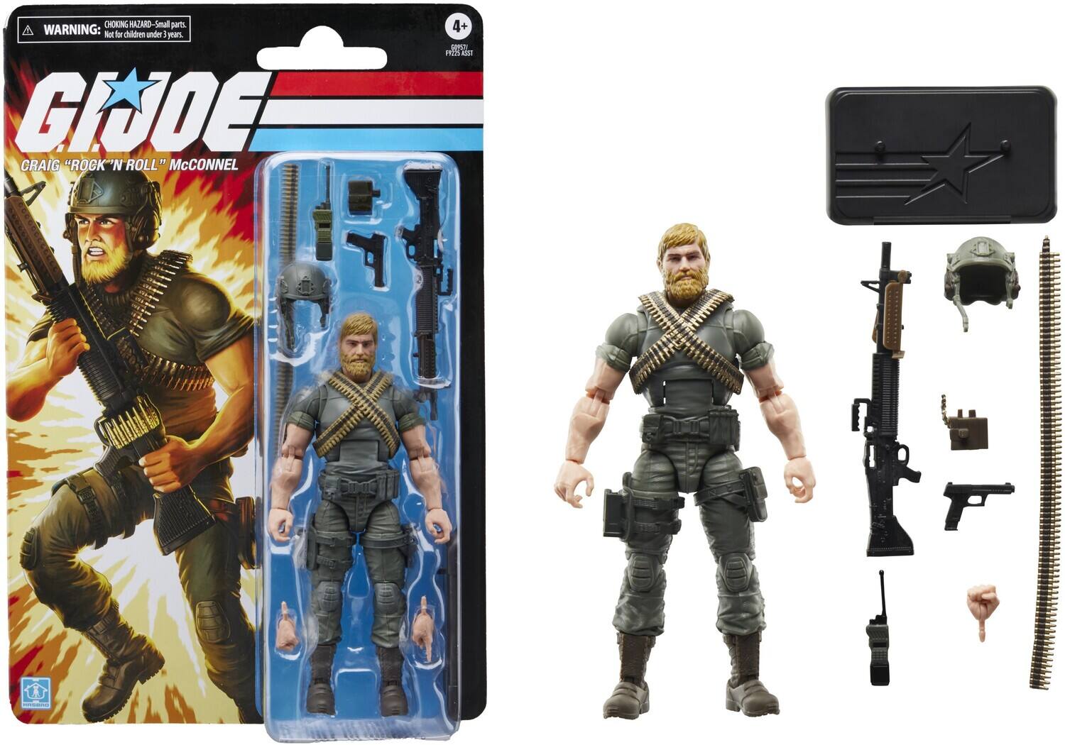 Hasbro Collectibles - G.I. Joe - Classified Series - Retro Cardback Craig “Rock ’N Roll” McConnel - Collectibles