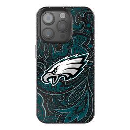 Keyscaper - NFL - Philadelphia Eagles Paisley Bling iPhone Case - 14 - Black