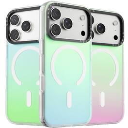 Ornarto - for iPhone 17 Pro Case 6.3",Compatible with MagSafe, Holographic Iridescent Protective Phone Case - Aurora Green