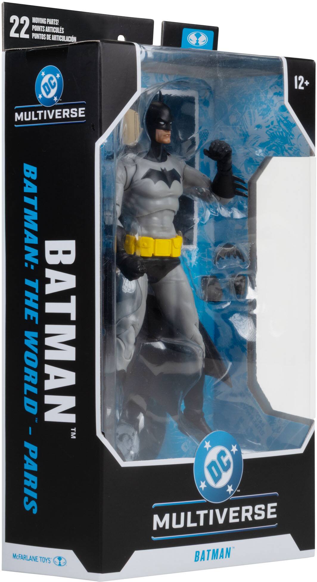 MOVING PARTS! 22 PUNTOS POINTS ARTICULS DE ARTICULACIN  
DC MULTIVERSE BATMAN: THE WORLD BATMAN TM  
12+ DC MULTIVERSE BATMAN