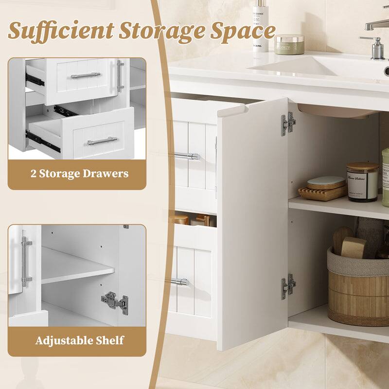 Sufficient Storage Space  
- 2 Storage Drawers  
- Adjustable Shelf