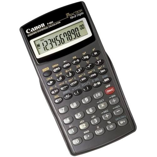 Front Standard. Canon - Scientific Calculator - Black.