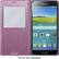 Alt View 2. Samsung - S-View Flip Cover for Samsung Galaxy S 5 Cell Phones - Pink.