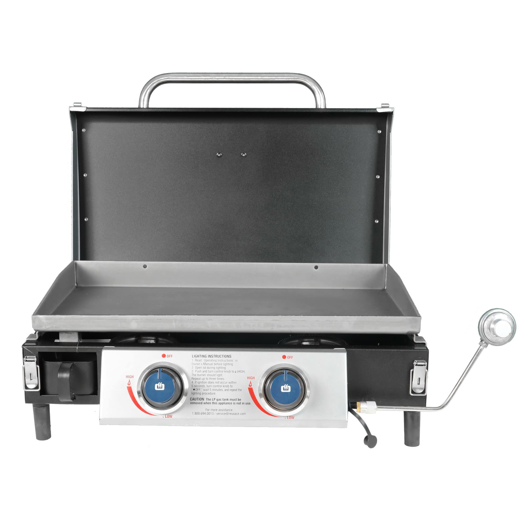 Razor Griddle - GGT2131M 25 Inch Portable 2 Burner LP Propane Gas Grill, Steel - Black price history on PriceWatchPro