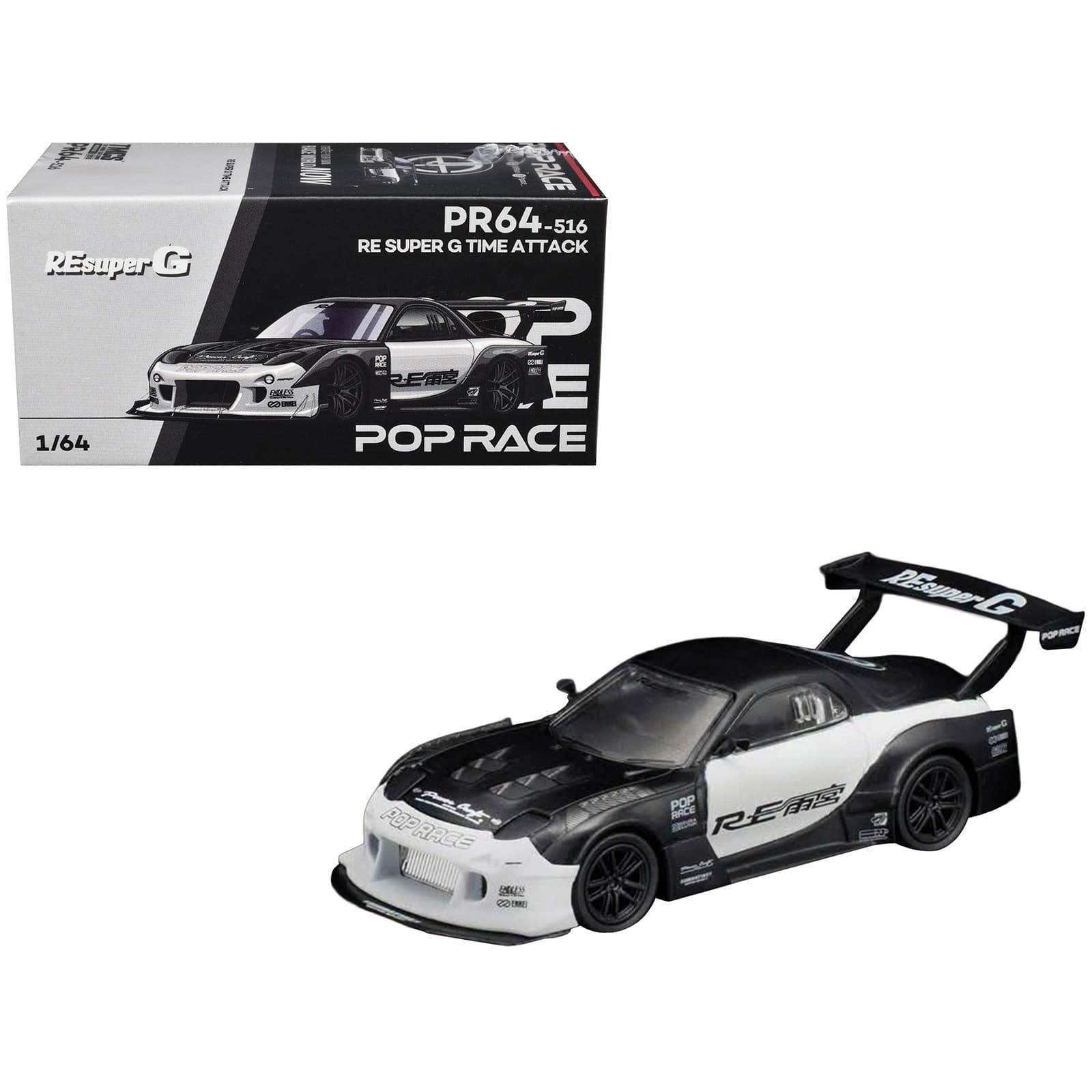 "Mazda RX-7 ""RE Super G Time Attack"" RHD Black and White ""The Model Car Show Malaysia 2026"" 1/64 Diecast Car by Pop Race" price history on PriceWatchPro