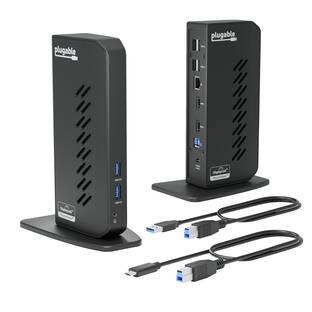 Plugable 4K USB C Docking Station Triple Monitor 100W Power Plugable 4K USB C Docking Station Triple Monitor 100W Power