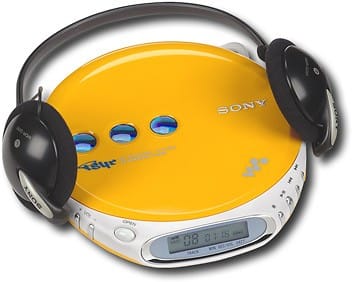 Angle Standard. Sony - Portable CD Player - Yellow.