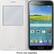 Alt View 2. Samsung - S-View Flip Cover for Samsung Galaxy S 5 Cell Phones - White.