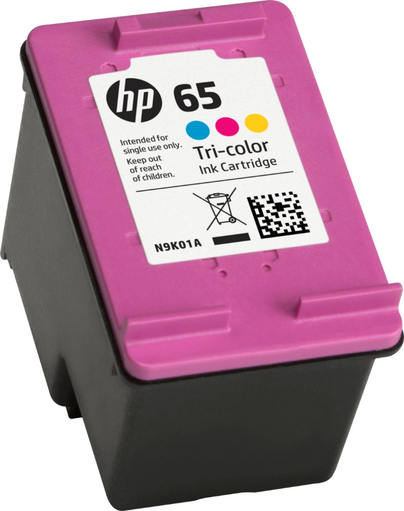 Alt View 11. HP - 65 Standard Capacity Ink Cartridge - Tri-Color.