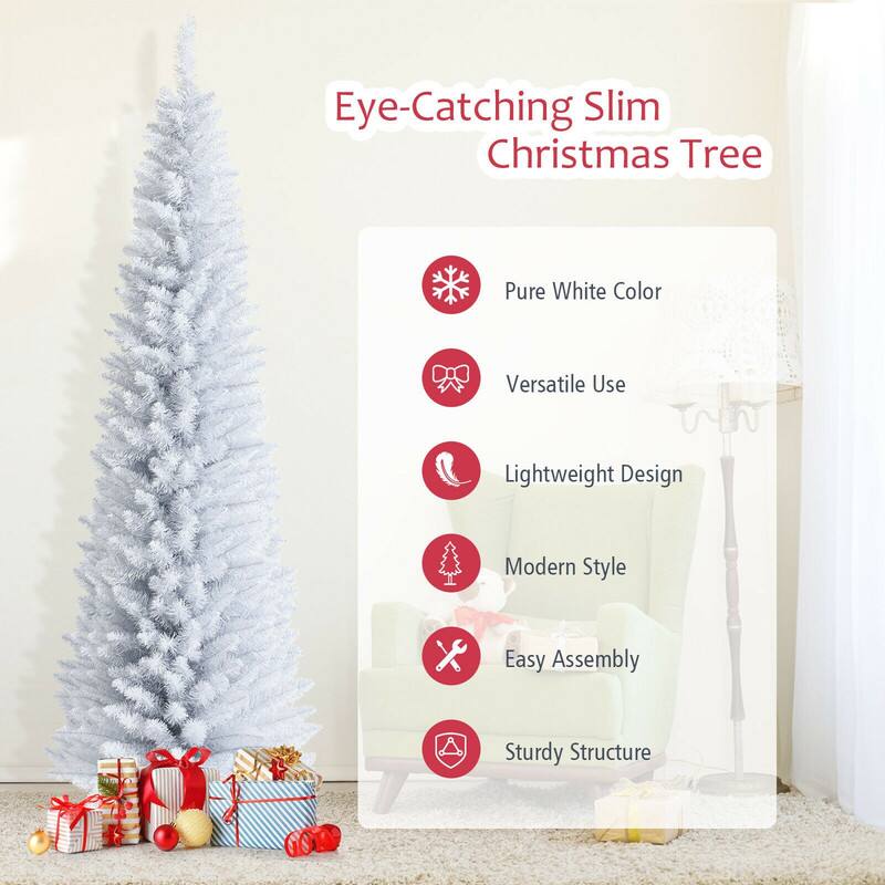 Eye-Catching Slim Christmas Tree

Pure White Color
Versatile Use
Lightweight Design
Modern Style
Easy Assembly
Sturdy Structure