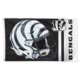 WinCraft - Cincinnati Bengals Alternate Helmet Single-Sided 3' x 5' Deluxe Flag - Multicolor