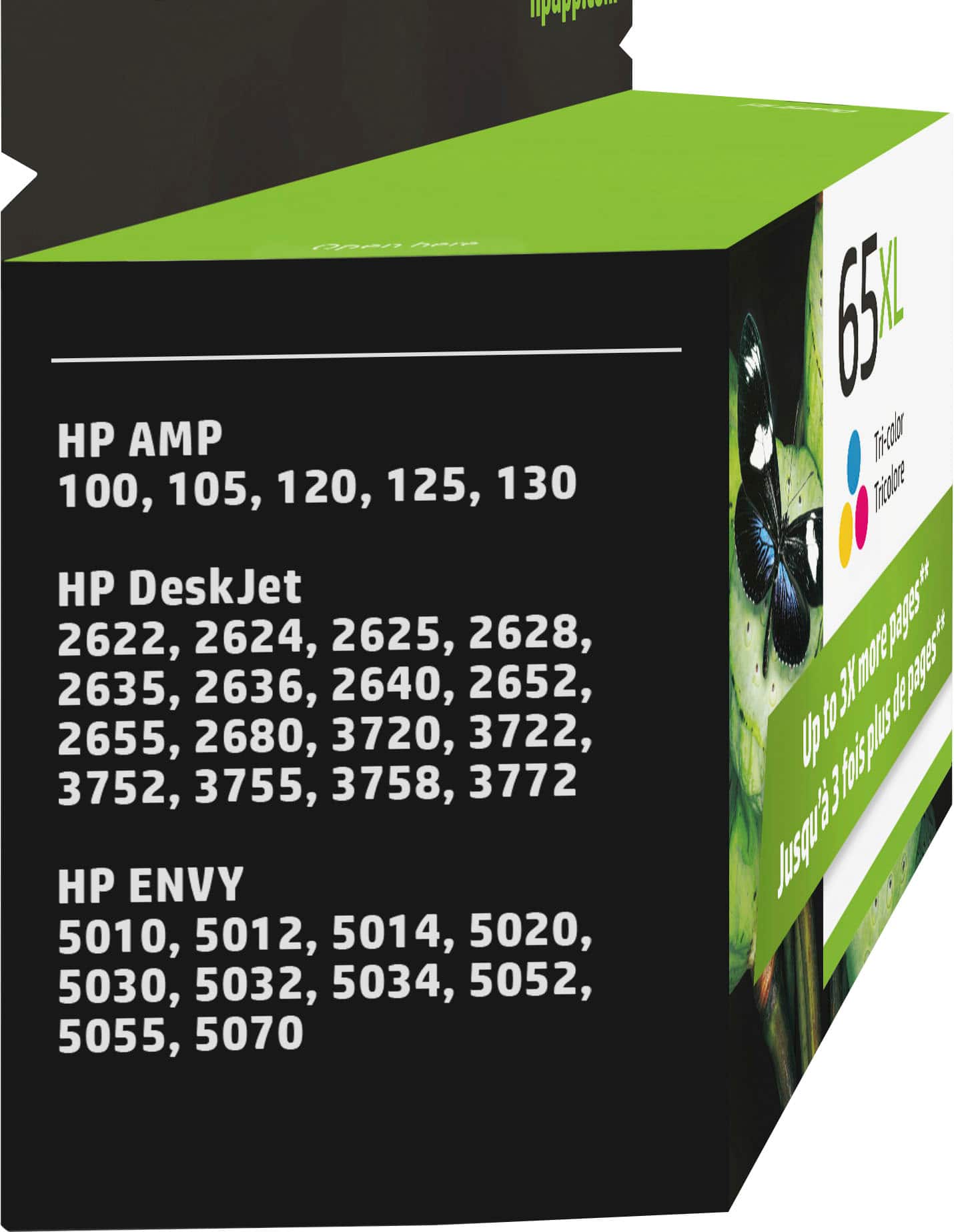 Alt View 12. HP - 65XL High-Yield Ink Cartridge - Tri-Color.