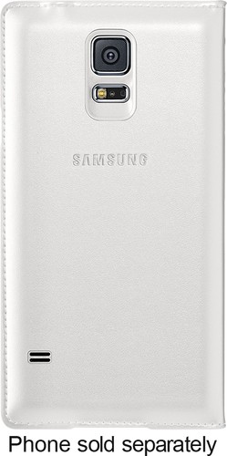  Samsung - Wallet Flip Cover for Samsung Galaxy S 5 Cell Phones - White