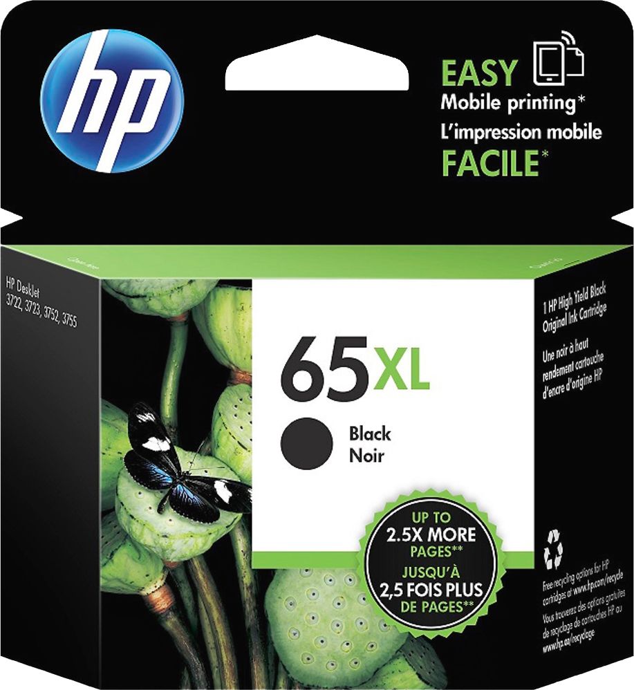 HP 65XL - High Yield - Black - Original - Ink Cartridge N9K04AN