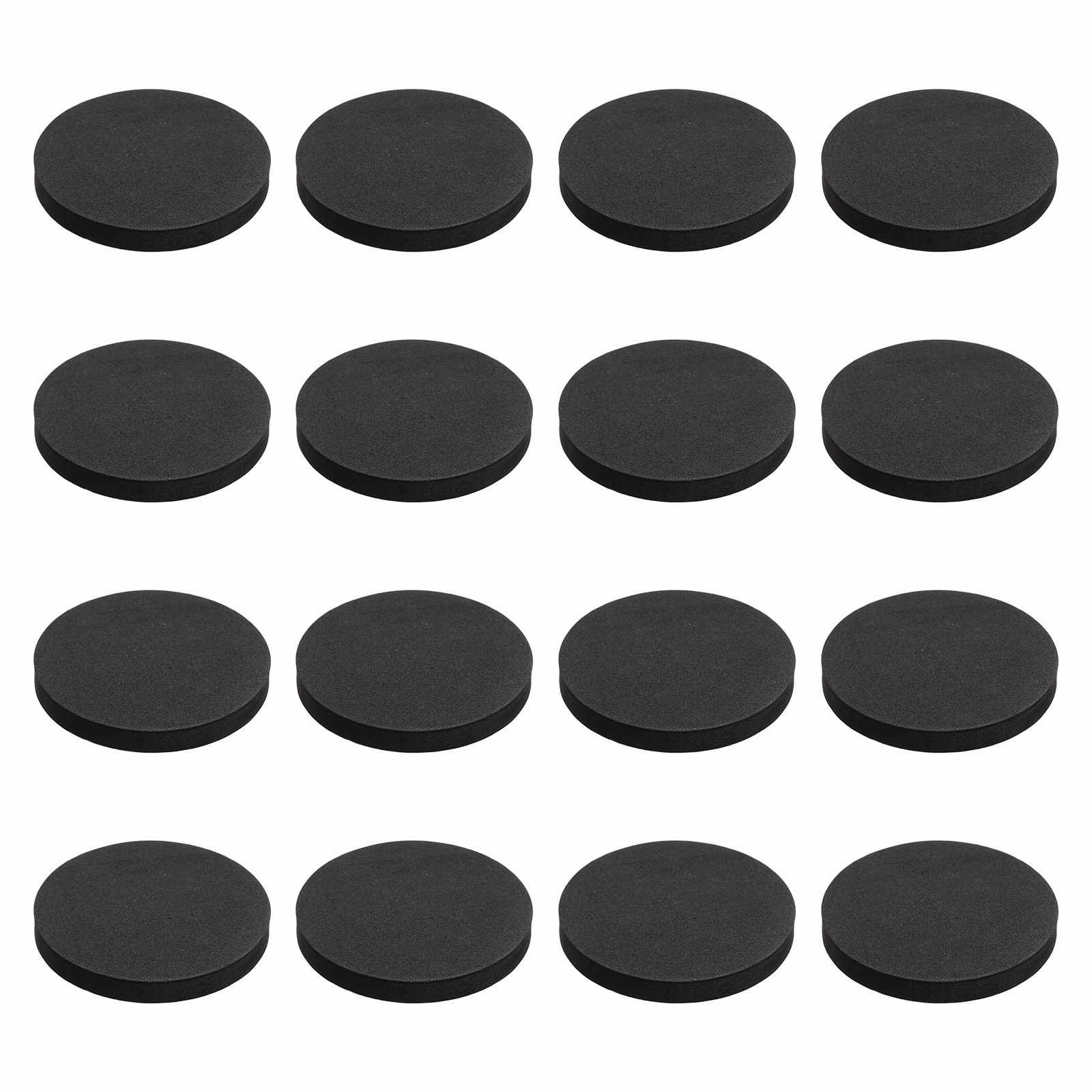 Unique Bargains - Single Sided Speaker Isolation Pads 65x8mm Round EVA Acoustic Foam Anti-Vibration Feet for Speaker Subwoofer, 16pcs - Black price history on PriceWatchPro