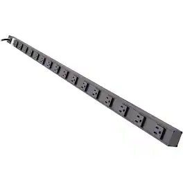 Eaton Tripp Lite Series 16-Outlet Vertical Power Strip, 120V, 15A, NEMA 5-15P, 15 ft. (4.57 m) Cord, 48 in - Black