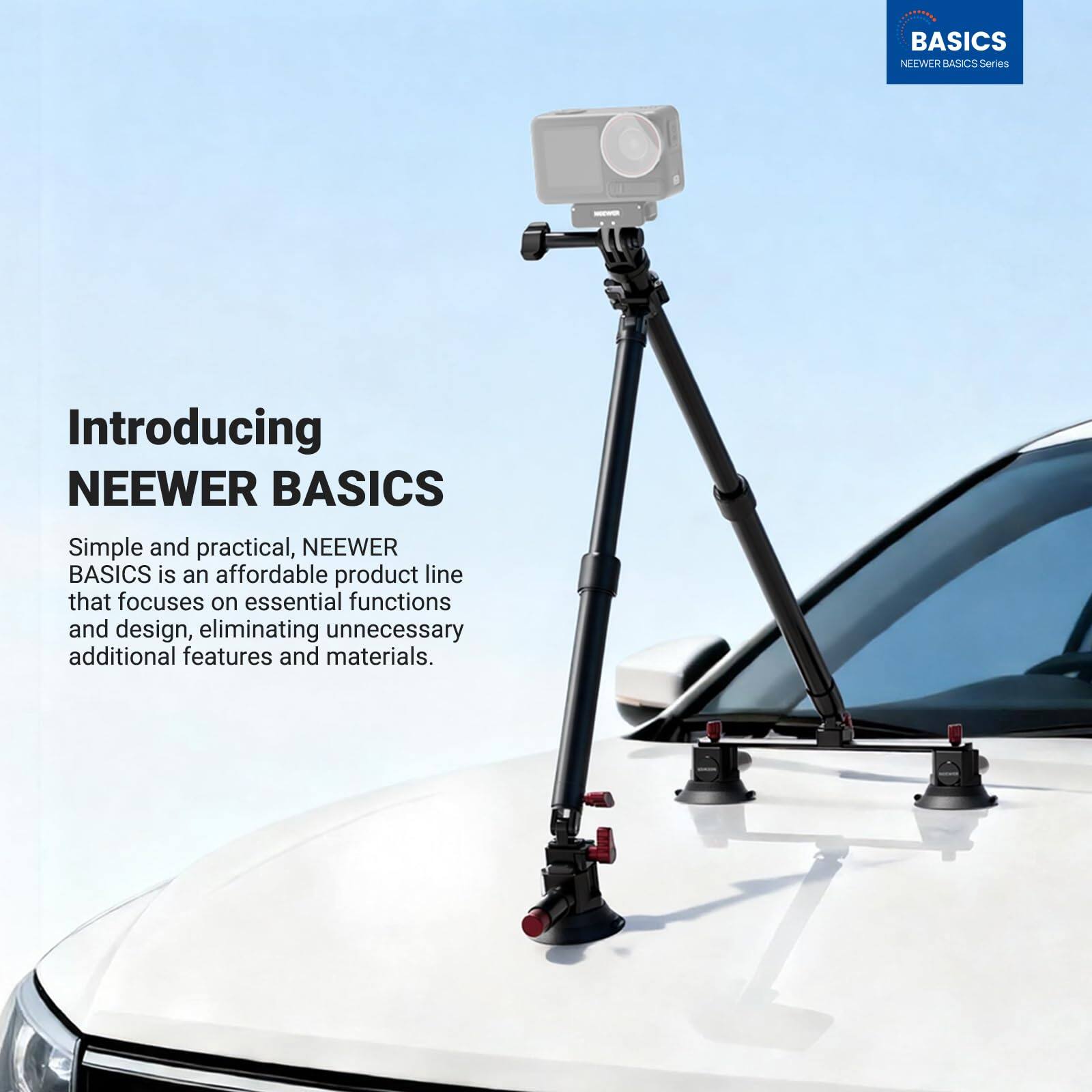 Introducing NEEWER BASICS

Simple and practical, NEEWER BASICS is an affordable product line that focuses on essential functions and design, eliminating unnecessary additional features and materials.