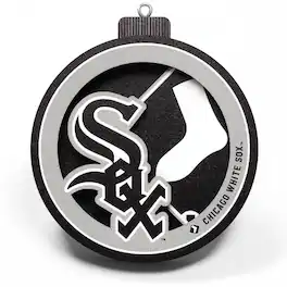 YouTheFan - Chicago White Sox 3D Logo Series Ornament - Multicolor
