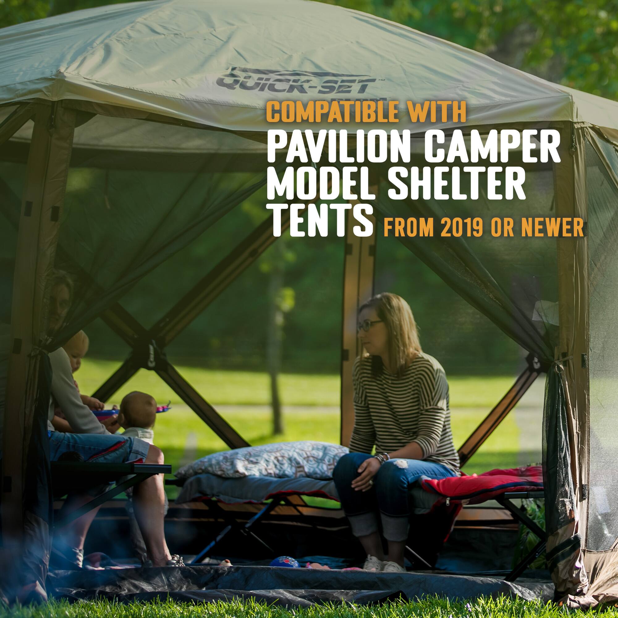 QUICK-SET COMPATIBLE WITH PAVILION CAMPER MODEL SHELTER TENTS FROM 2019 OR NEWER