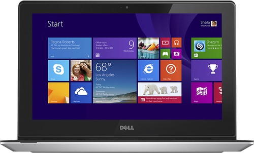  Dell - Inspiron 11.6&quot; Touch-Screen Laptop - AMD A6-Series - 4GB Memory - 500GB Hard Drive - Silver