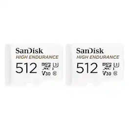 SANDISK - High Endurance UHS-I U3 microSD Memory Card with SD Adapter - 1TB
