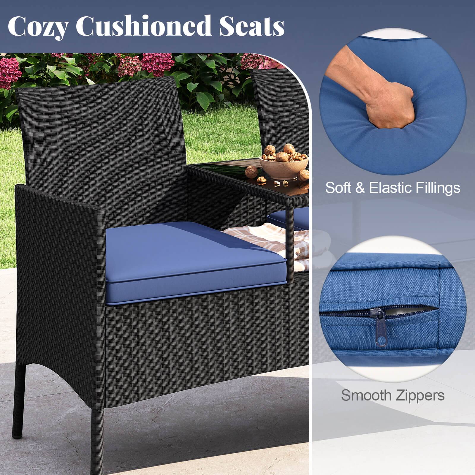 Cozy Cushioned Seats: Soft & Elastic Fillings, Smooth Zippers
